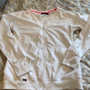 Koi white scrub jacket large